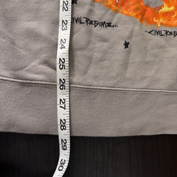 Civil Regime Sweatshirt Mens Medium Lightning Burns Independence Crew Sweater - Picture 12 of 13